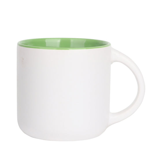 360ml Inner Colour Promotional Mugs Green