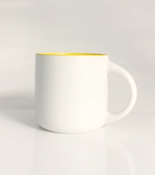 360ml Inner Colour Promotional Mugs Yellow Photo