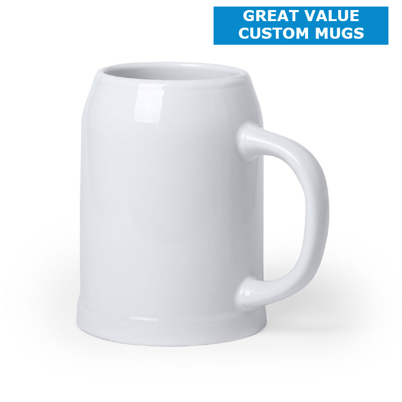 700ml Logo Printed Ceramic Beer Mugs