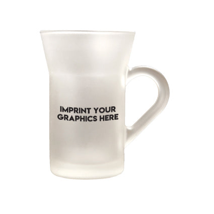 corporate glass mug