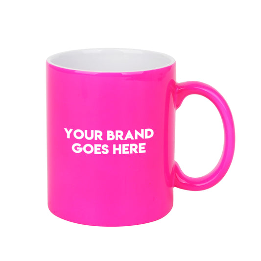 fluro coloured mug