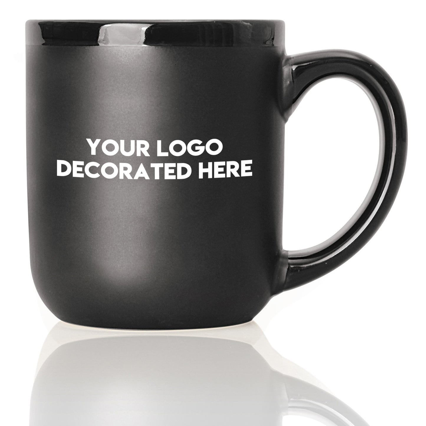 matt gloss trim mug