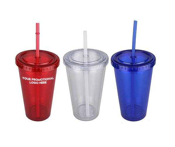 Printed Plastic Cup with Lid