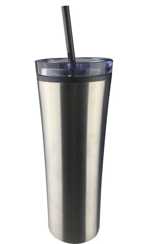 Printed Stainless Steel Tumbler Silver