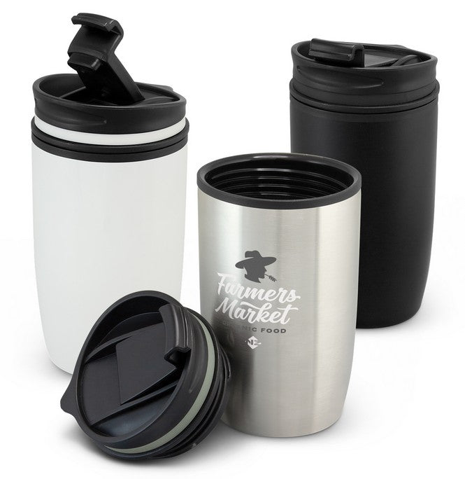 Stainless Steel Logo Carry Mugs